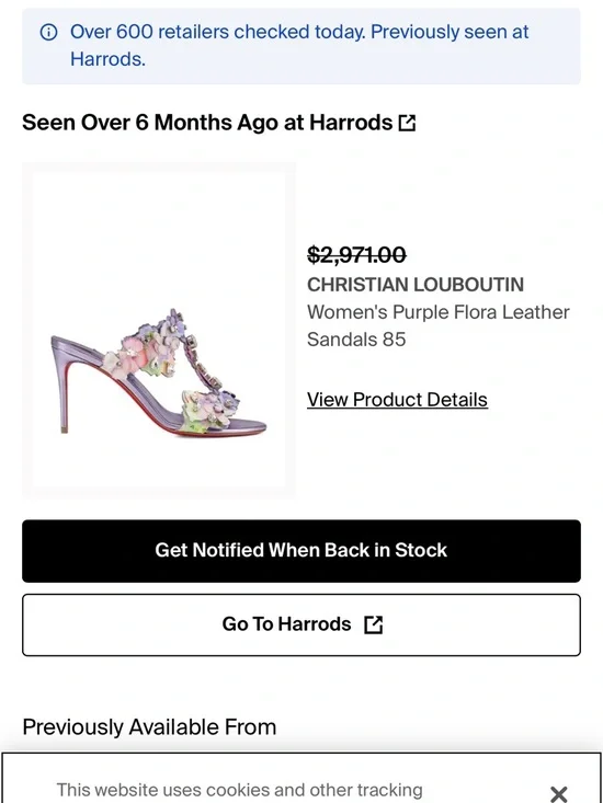 Christian Louboutin limited edition bloom heels 85 size 41.5 new - Picture 4 of 5